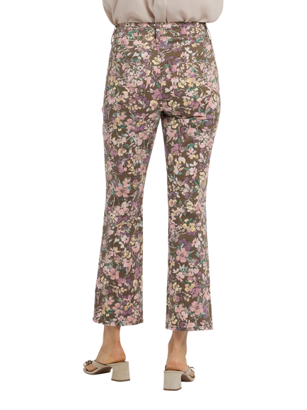 NYDJ Marilyn Floral Straight Ankle Jeans, Earth Blooms - view 2, Earth Blooms