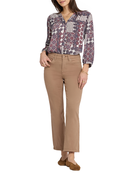 NYDJ Marilyn Straight Ankle Jeans, Toasted Coconut