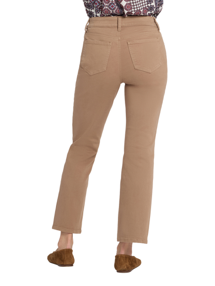 NYDJ Marilyn Straight Ankle Jeans - view 2, Toasted Coconut