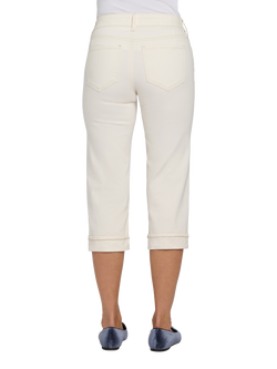 NYDJ Marilyn Straight Crop Jeans with Cuffs - view 2, Vintage White