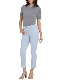 NYDJ Sheri Slim Straight Ankle Jeans, Blue Clover