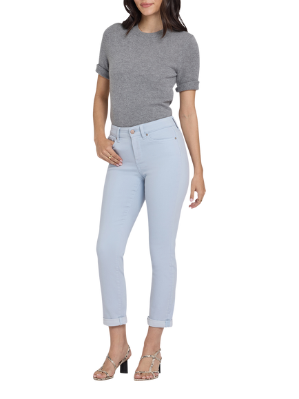 NYDJ Sheri Slim Straight Ankle Jeans, Blue Clover