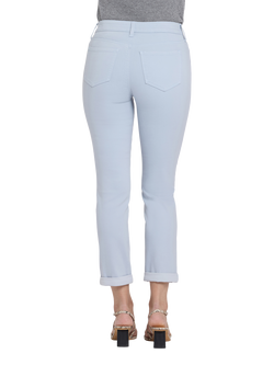 NYDJ Sheri Slim Straight Ankle Jeans - view 2, Blue Clover