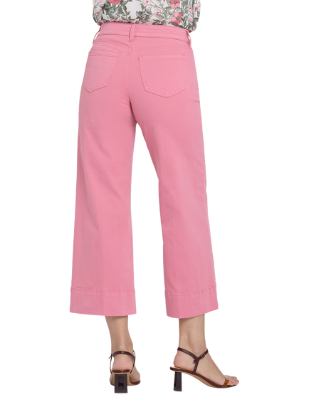 NYDJ Teresa Wide Leg Ankle Jeans, Desert Rose - view 2, Desert Rose
