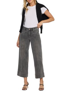 NYDJ Teresa Front Seam Wide Leg Ankle Jeans, Dusty Ash, Dusty Ash