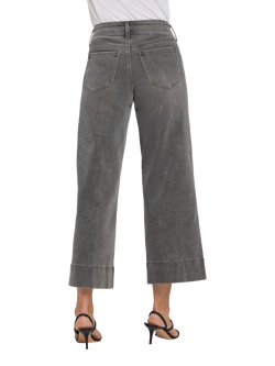 NYDJ Teresa Front Seam Wide Leg Ankle Jeans, Dusty Ash - view 2, Dusty Ash