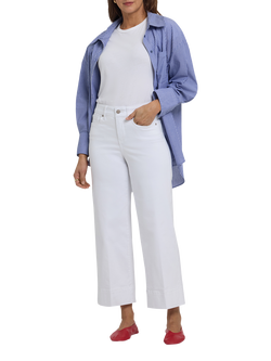 NYDJ Teresa Wide Leg Ankle Jeans, Optic White, Optic White