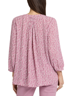 NYDJ Pintuck Blouse - view 2, Destiny Ditsy