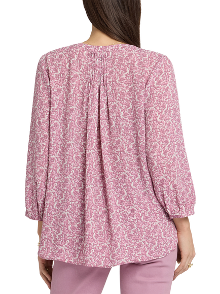 NYDJ Pintuck Blouse - view 2, Destiny Ditsy