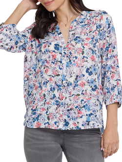 NYDJ Desert Blooms Pintuck Top, Desert Blooms, Desert Blooms