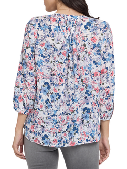 NYDJ Desert Blooms Pintuck Top, Desert Blooms - view 2, Desert Blooms