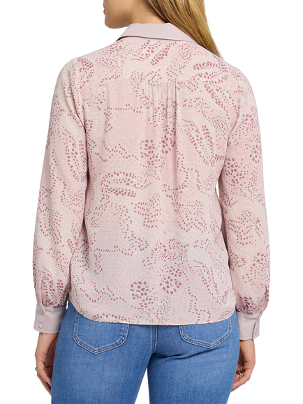 NYDJ Taylor Blouse, Rock Flower - view 2, Rock Flower