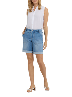 NYDJ Diana Cuffed Relaxed Denim Shorts, Vista Lakes, Vista Lakes