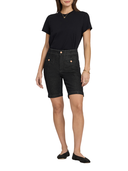 NYDJ Ella Denim Shorts, Black Rinse, Black Rinse