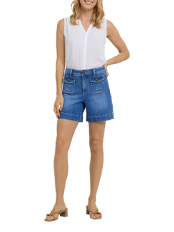 NYDJ Ella Pocket Detail Denim Shorts, Salton, Salton
