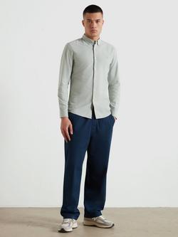 Farah Cotton Brewer Long Sleeve Slim Fit Stripe Shirt - view 2, Farah Jade