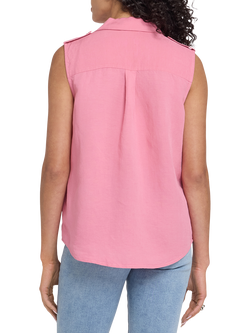 NYDJ Gabrielle Sleeveless Linen Rich Vest - view 2, Desert Rose