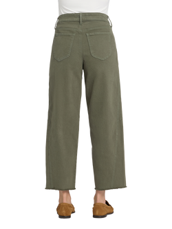 NYDJ Alyssa Relaxed Cropped Jeans, Desert Green - view 2, Desert Green