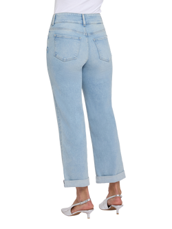 NYDJ Bailey Relaxed Straight Cropped Jeans in Re-New™ Denim - view 2, Keys View