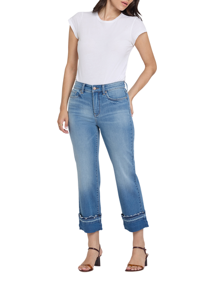 NYDJ Bailey Relaxed Straight Ankle Jeans, Port Sea, Port Sea