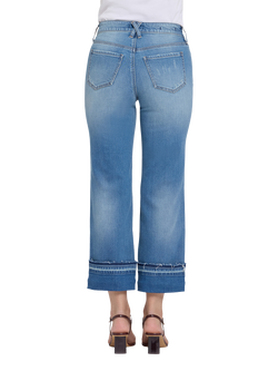 NYDJ Bailey Relaxed Straight Ankle Jeans, Port Sea - view 2, Port Sea