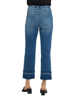 NYDJ Bailey Relaxed Straight Ankle Jeans, Sun Soak - view 2, Sun Soak