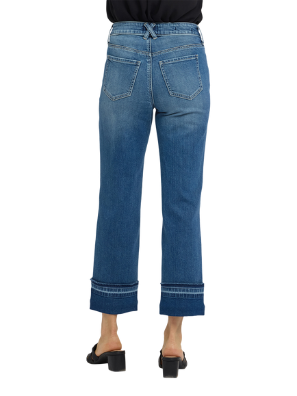 NYDJ Bailey Relaxed Straight Ankle Jeans, Sun Soak - view 2, Sun Soak