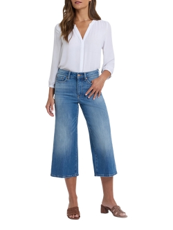 NYDJ Brigitte Wide Leg Capri Jeans, Pacifica, Pacifica