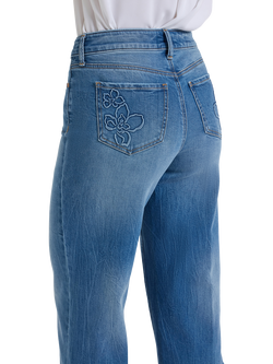 NYDJ Brigitte Wide Leg Capri Jeans, Pacifica - view 2, Pacifica