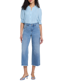 NYDJ Coco Relaxed Wide Leg Cropped Jeans, Vista Lake, Vista Lake
