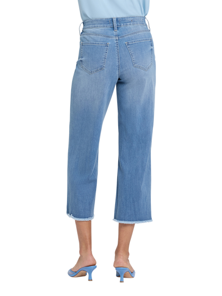 NYDJ Coco Relaxed Wide Leg Crop Jeans - view 2, Vista Lake