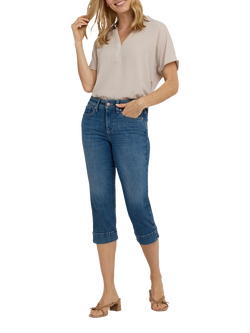 NYDJ Marilyn Straight Crop Jeans in Re-New™ Denim, Breezy Palms