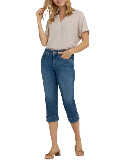 NYDJ Marilyn Straight Crop Jeans in Re-New™ Denim, Breezy Palms