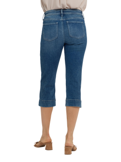 NYDJ Marilyn Straight Crop Jeans in Re-New™ Denim - view 2, Breezy Palms