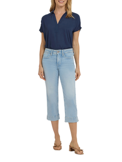NYDJ Marilyn Straight Crop Jeans in Re-New Denim, Keys View