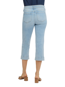 NYDJ Marilyn Straight Crop Jeans in Re-New Denim - view 2, Keys View