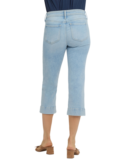 NYDJ Marilyn Straight Crop Jeans in Re-New™ Denim - view 2, Keys View