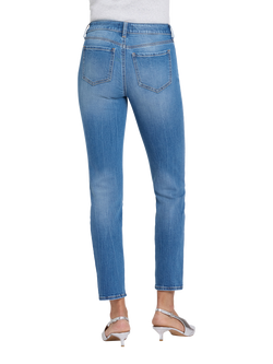 NYDJ Sheri Slim Straight Ankle Jeans - view 2, Pacifica