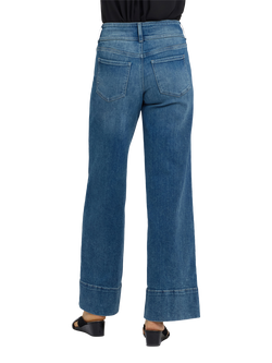 NYDJ Teresa Wide Leg Jeans in Re-New™ Denim, Breezy Palms - view 2, Breezy Palms