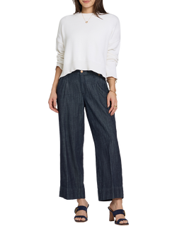 NYDJ Teresa Wide Leg Ankle Jeans, Dark Indigo