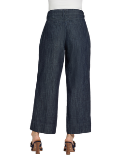 NYDJ Teresa Wide Leg Ankle Jeans - view 2, Dark Indigo