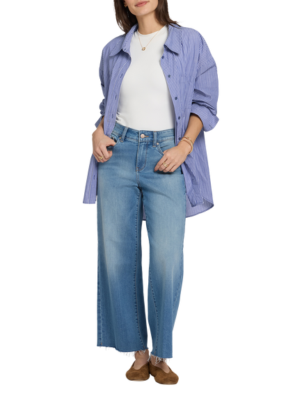 NYDJ Teresa Wide Leg Ankle Jeans, Port Sea, Port Sea