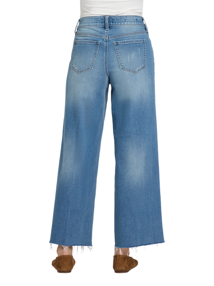 NYDJ Teresa Wide Leg Ankle Jeans, Port Sea - view 2, Port Sea
