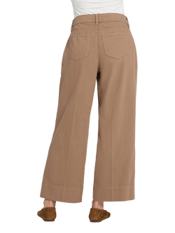 NYDJ Teresa Wide Leg Ankle Jeans - view 2, Toasted Coconut