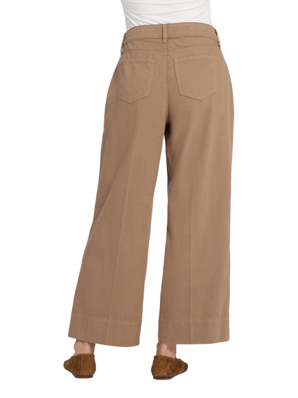 NYDJ Teresa Wide Leg Ankle Jeans - view 2, Toasted Coconut