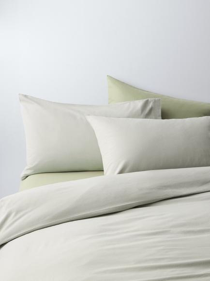 John Lewis Warm & Cosy Brushed Cotton Duvet Cover Set, Pebble Grey