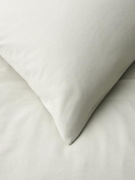 John Lewis Warm & Cosy Brushed Cotton Duvet Cover Set - view 2, Pebble Grey