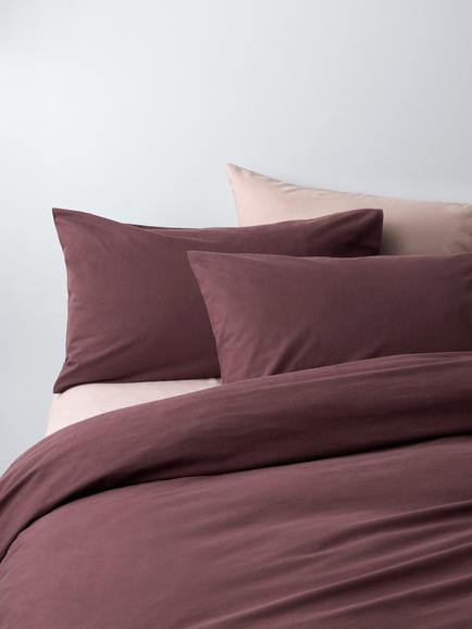 John Lewis Warm & Cosy Brushed Cotton Duvet Cover Set, Burgundy