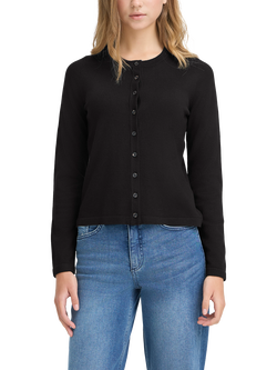 ICHI Luls Crew Neck Cardigan, Black, Black