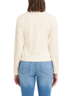 ICHI Luls Crew Neck Cardigan, Birch - view 2, Birch